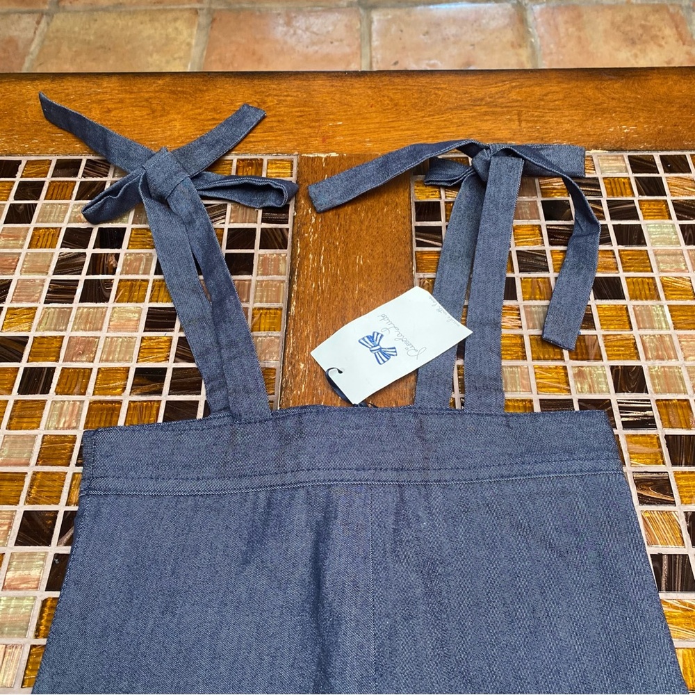 Piccola Ludo Italy Girls Denim Romper - Picture 7 of 10